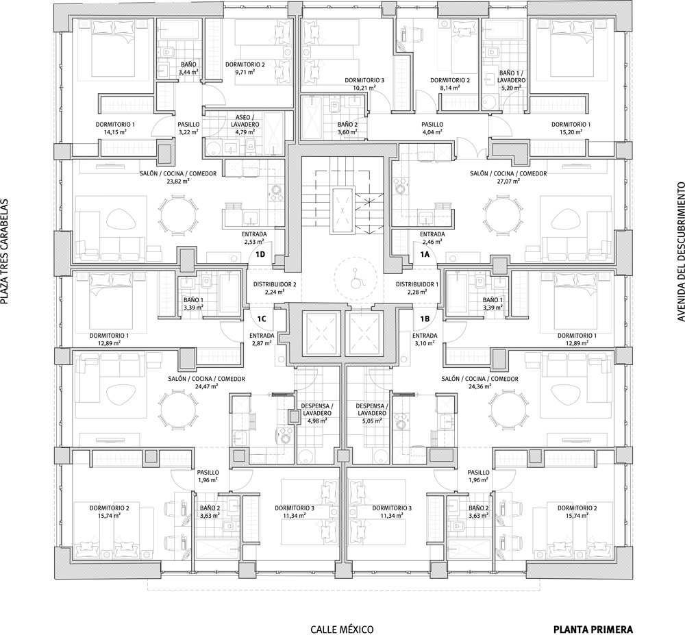 Planta Primera Tres Carabelas 5. Viviendas en régimen de cooperativa. Información y Venta: 626 842 176